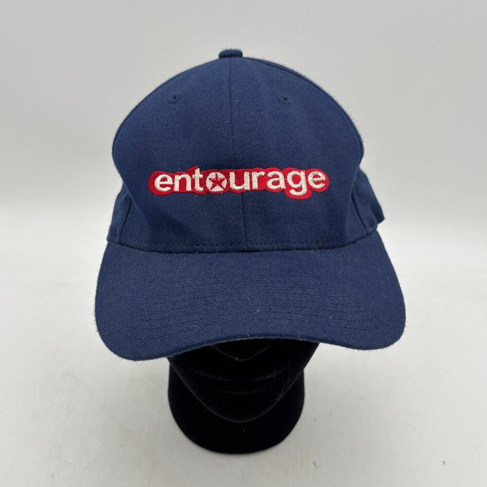 Vintage 2000s Entourage Season 2 Cast & Crew Fitted Baseball Cap Blue L-XL